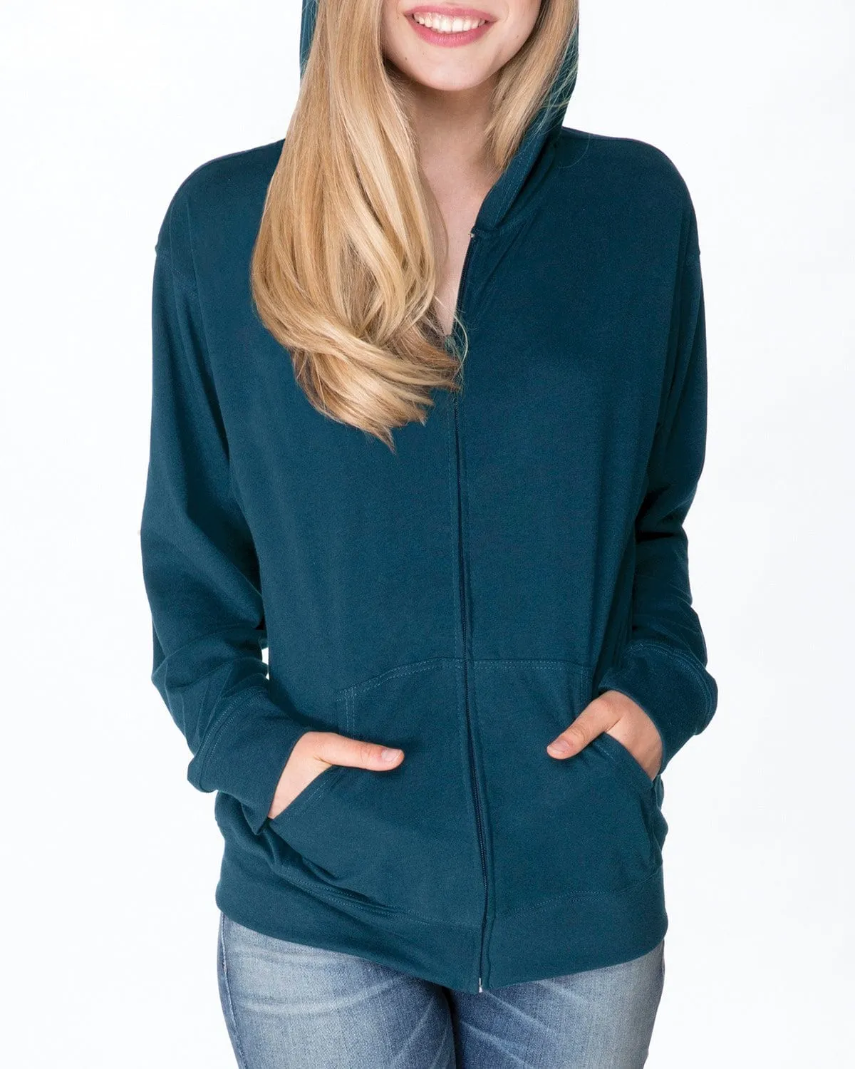 Next Level Unisex Sueded Full-Zip Hoodie