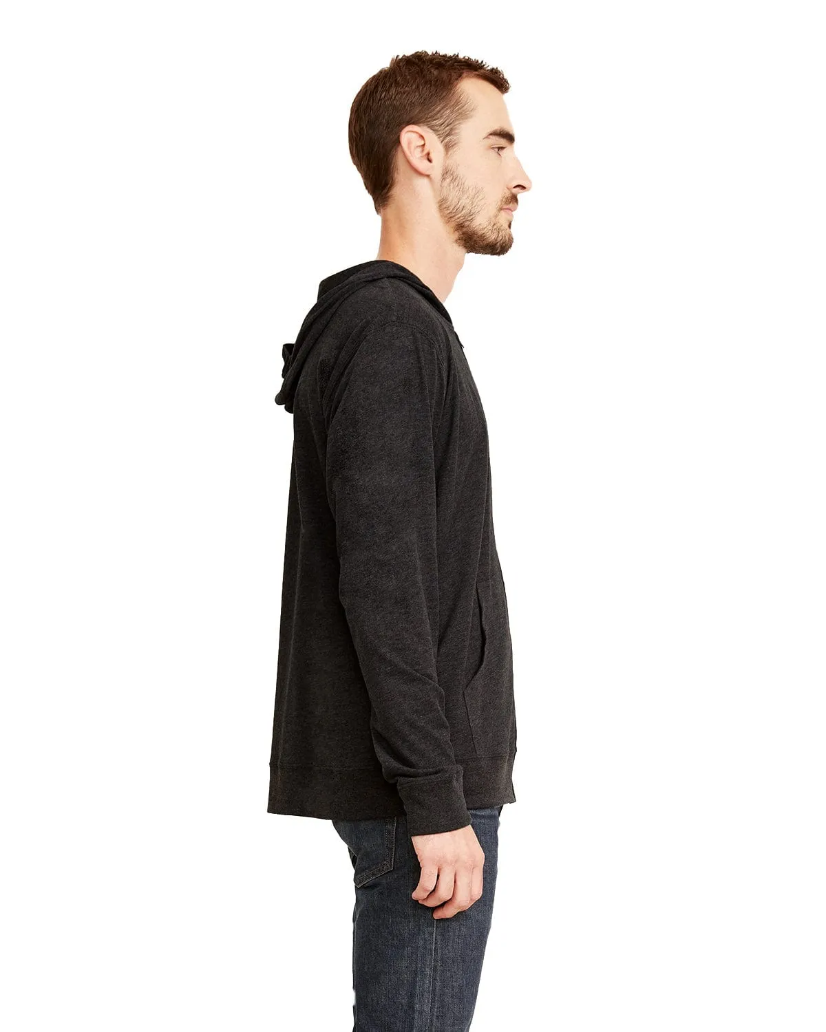 Next Level Unisex Sueded Full-Zip Hoodie
