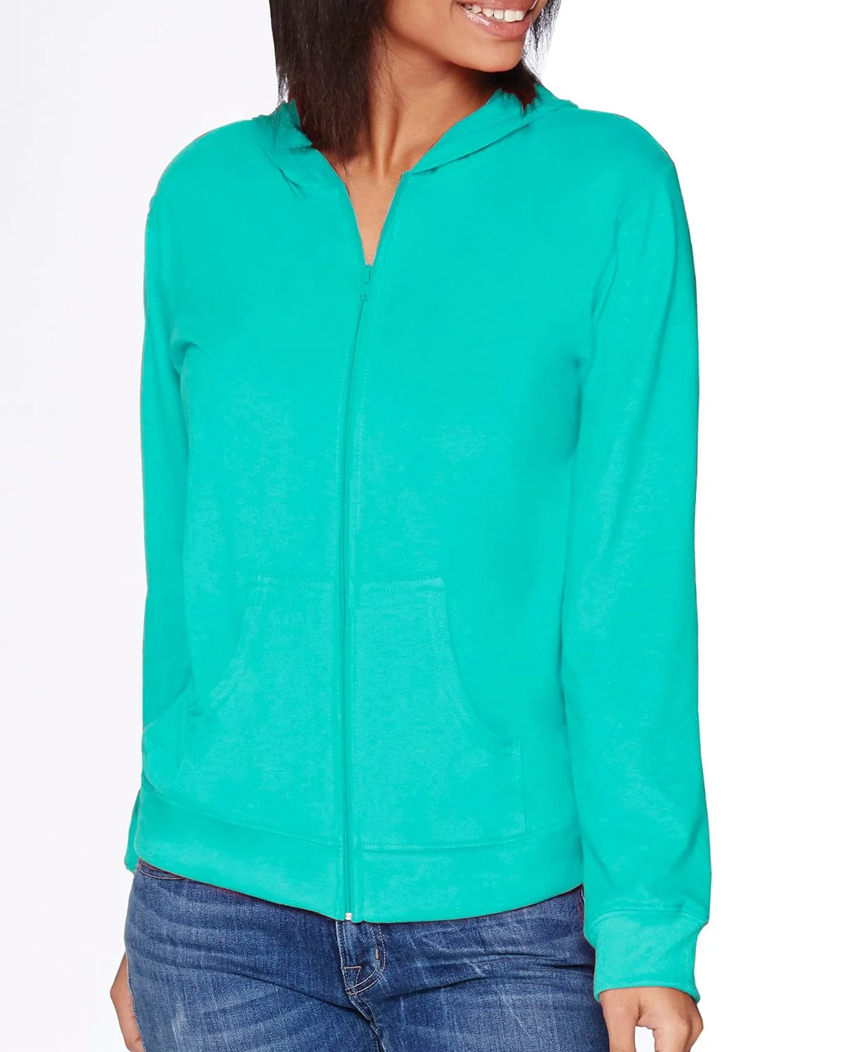 Next Level Unisex Sueded Full-Zip Hoodie