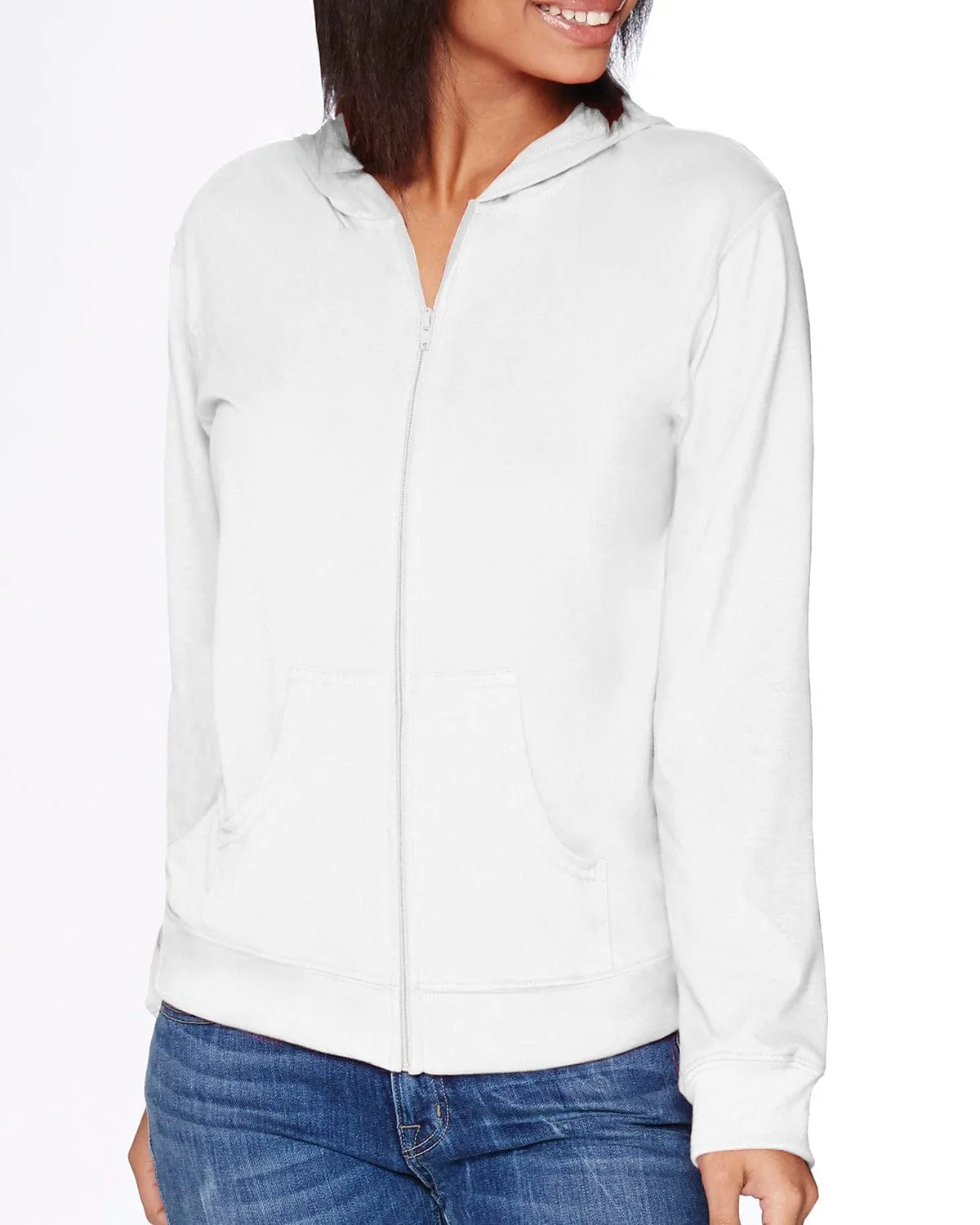 Next Level Unisex Sueded Full-Zip Hoodie