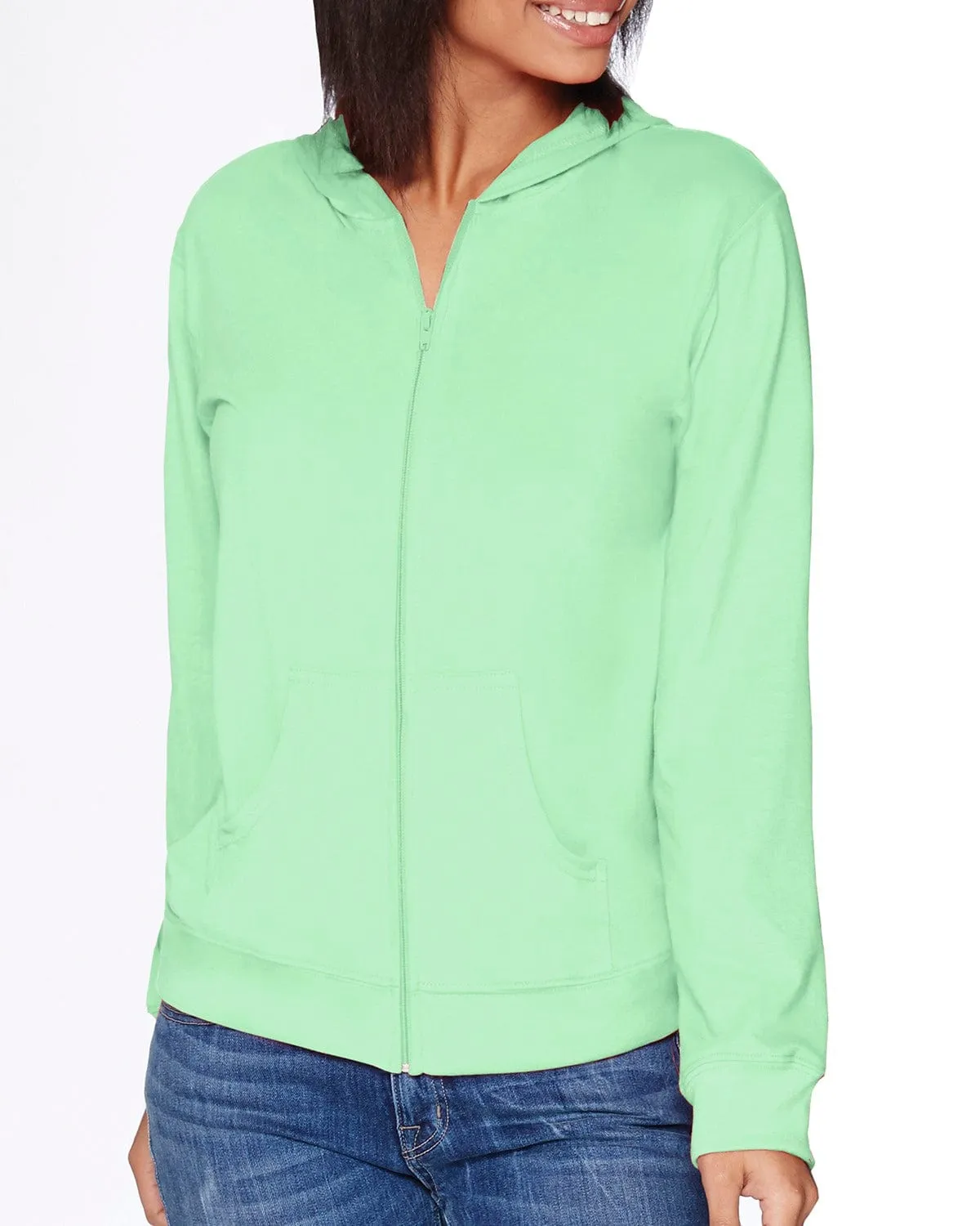 Next Level Unisex Sueded Full-Zip Hoodie