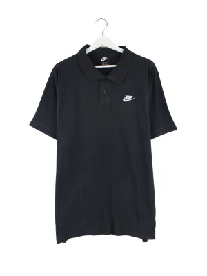 Nike Basic Polo Schwarz XL