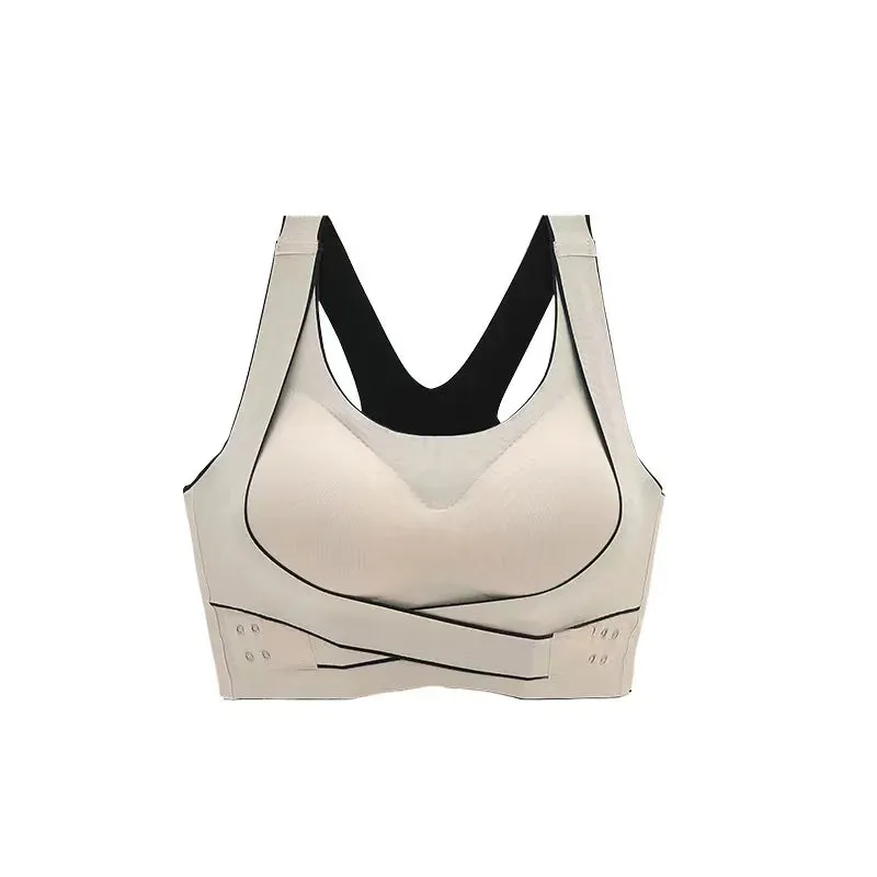 No Trace Sports Women's Bra - Shockproof Gathering Yoga Vest - Anti-Sagging Beautiful Back