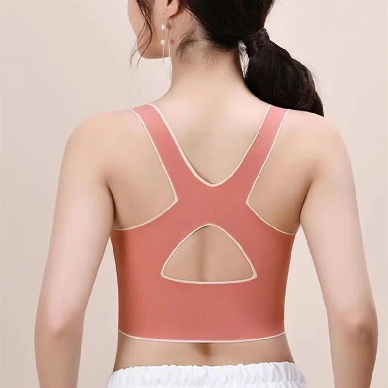 No Trace Sports Women's Bra - Shockproof Gathering Yoga Vest - Anti-Sagging Beautiful Back