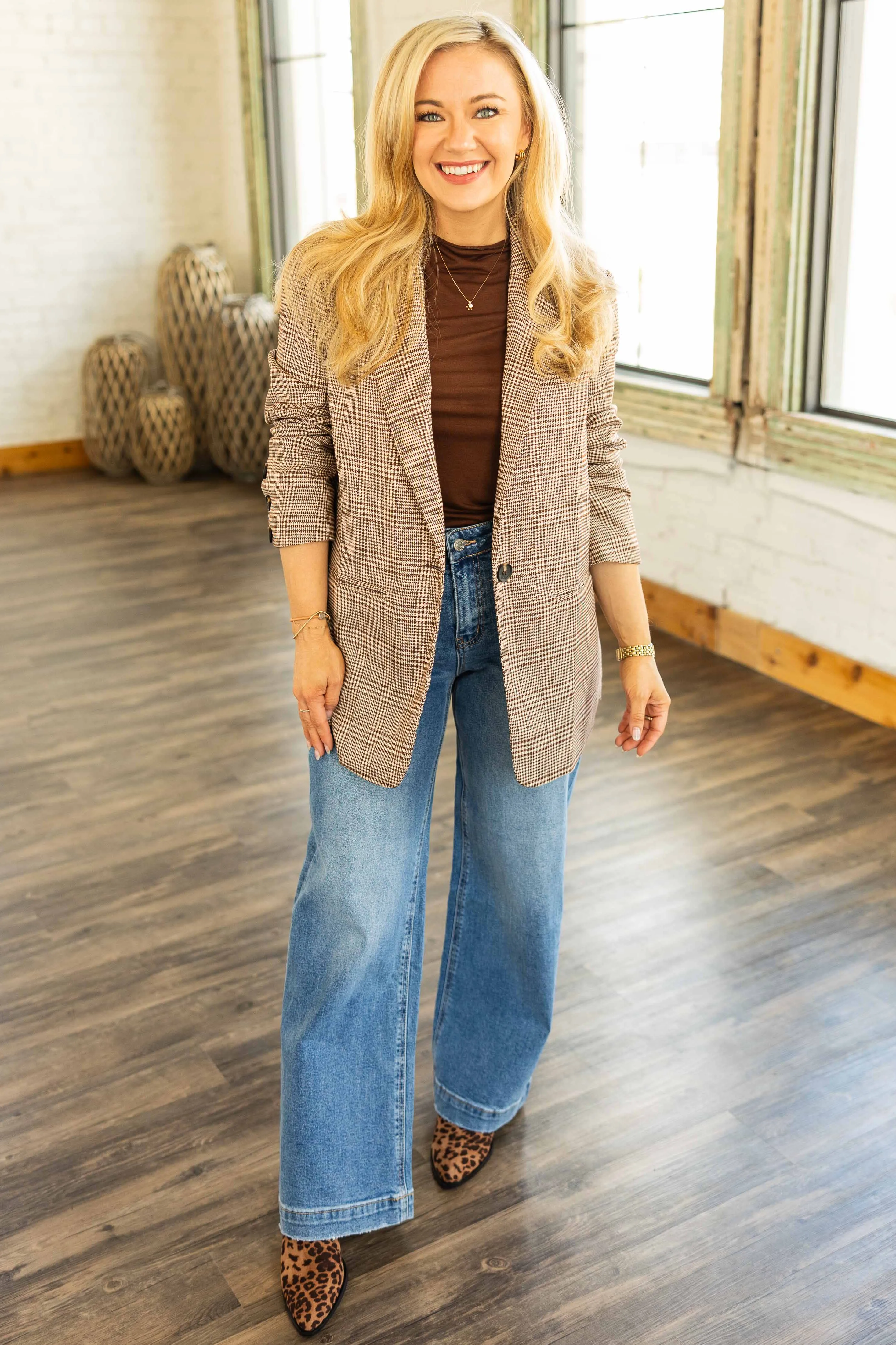 NOA GLEN CHECK PLAID BLAZER