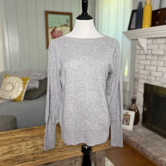 Nordstrom heather gray cashmere sweater