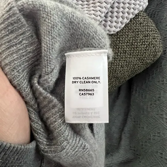 Nordstrom heather gray cashmere sweater