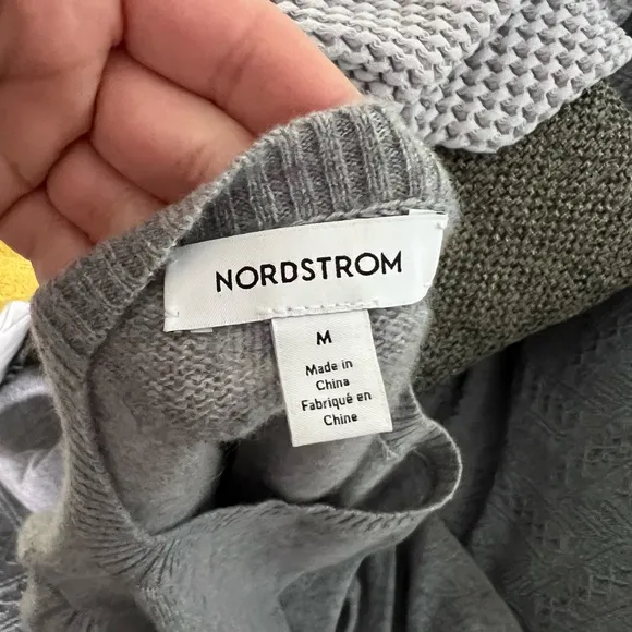 Nordstrom heather gray cashmere sweater