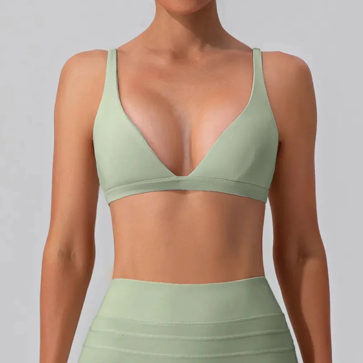 Nude Feel Shockproof Yoga Bra - Tight Sports Vest