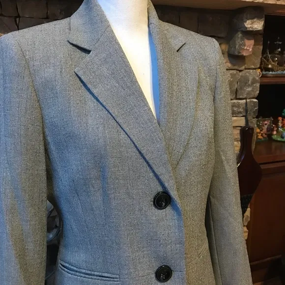 NWOT Kasper Gray Blazer Suit Jacket Size 6