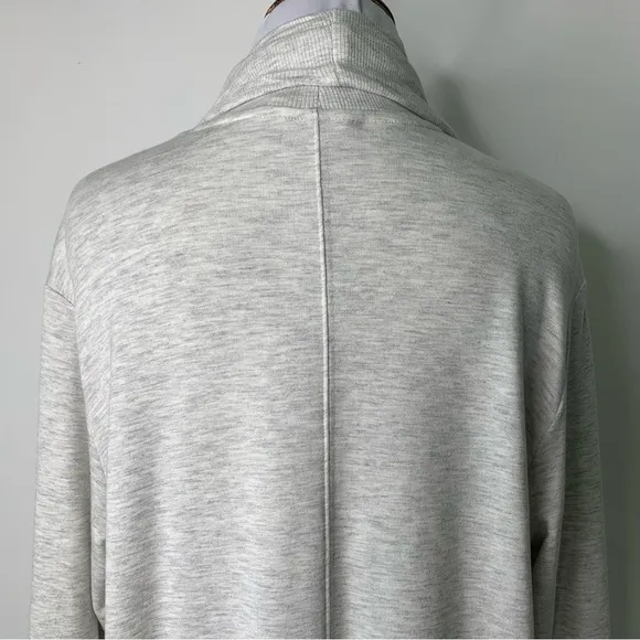 NWT Athleta Women's Gray Cardigan Sweater French Terry Tranquility Wrap Size XS