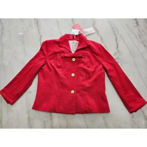 NWT Cabi Women's Carol Beau Red Bow Blazer Short Jacket Love Collection Size 6