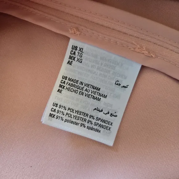 NWT INC International Concepts 3/4 Sleeve Blazer Creamy Peach Long Fit XL