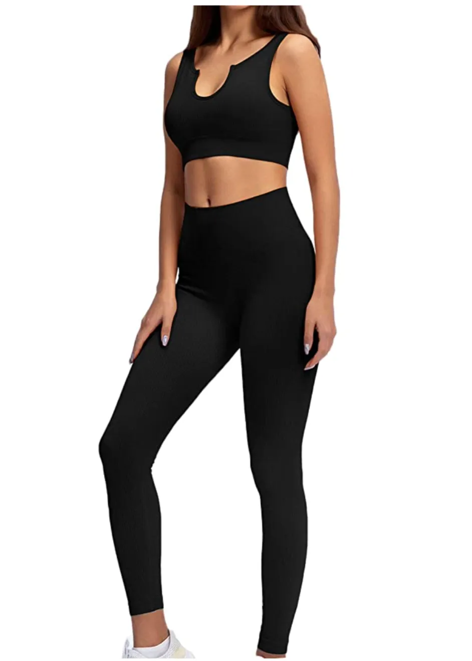 ONYX SET (Leggings   Vest) Ribbed Collection