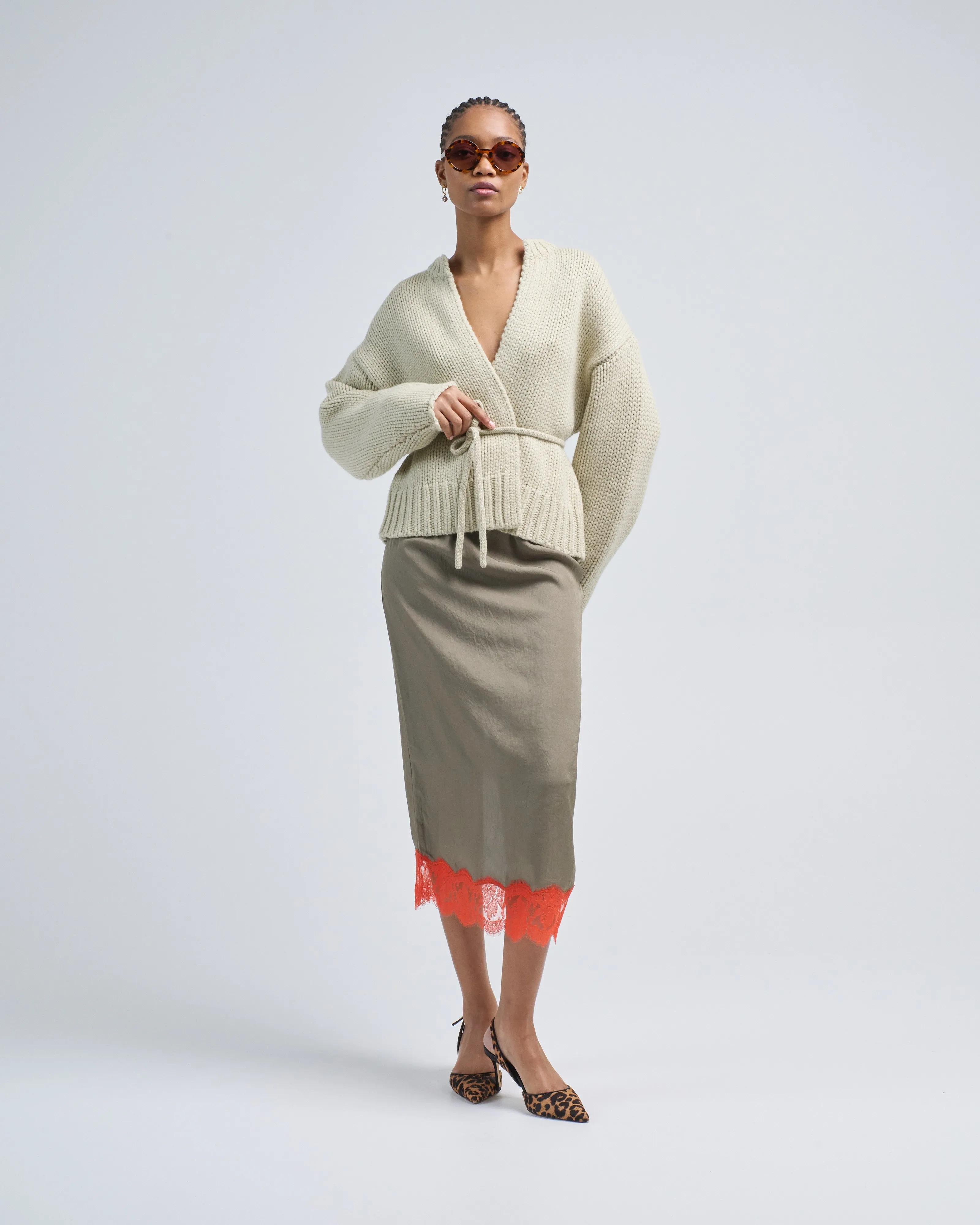 open cardigan