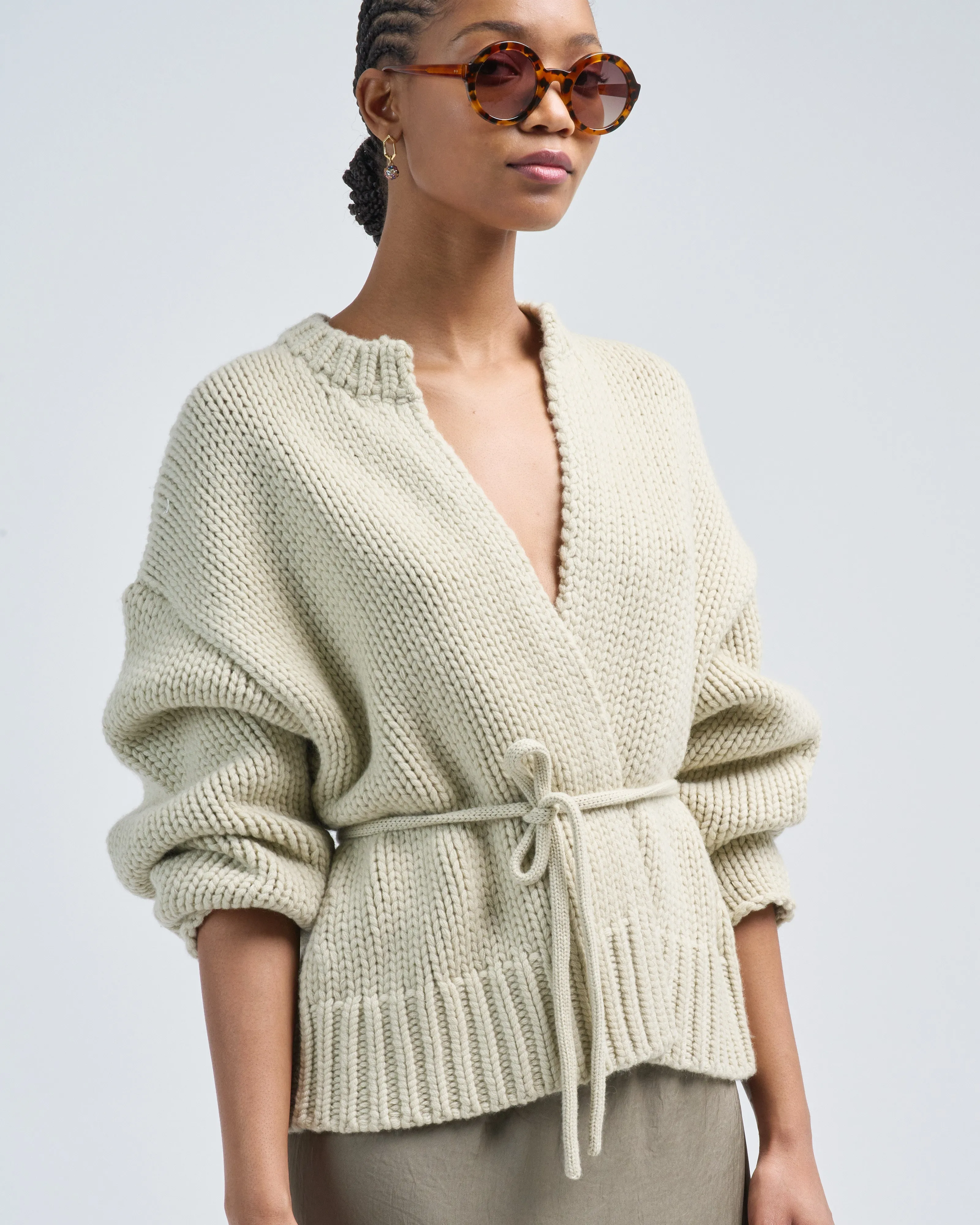 open cardigan