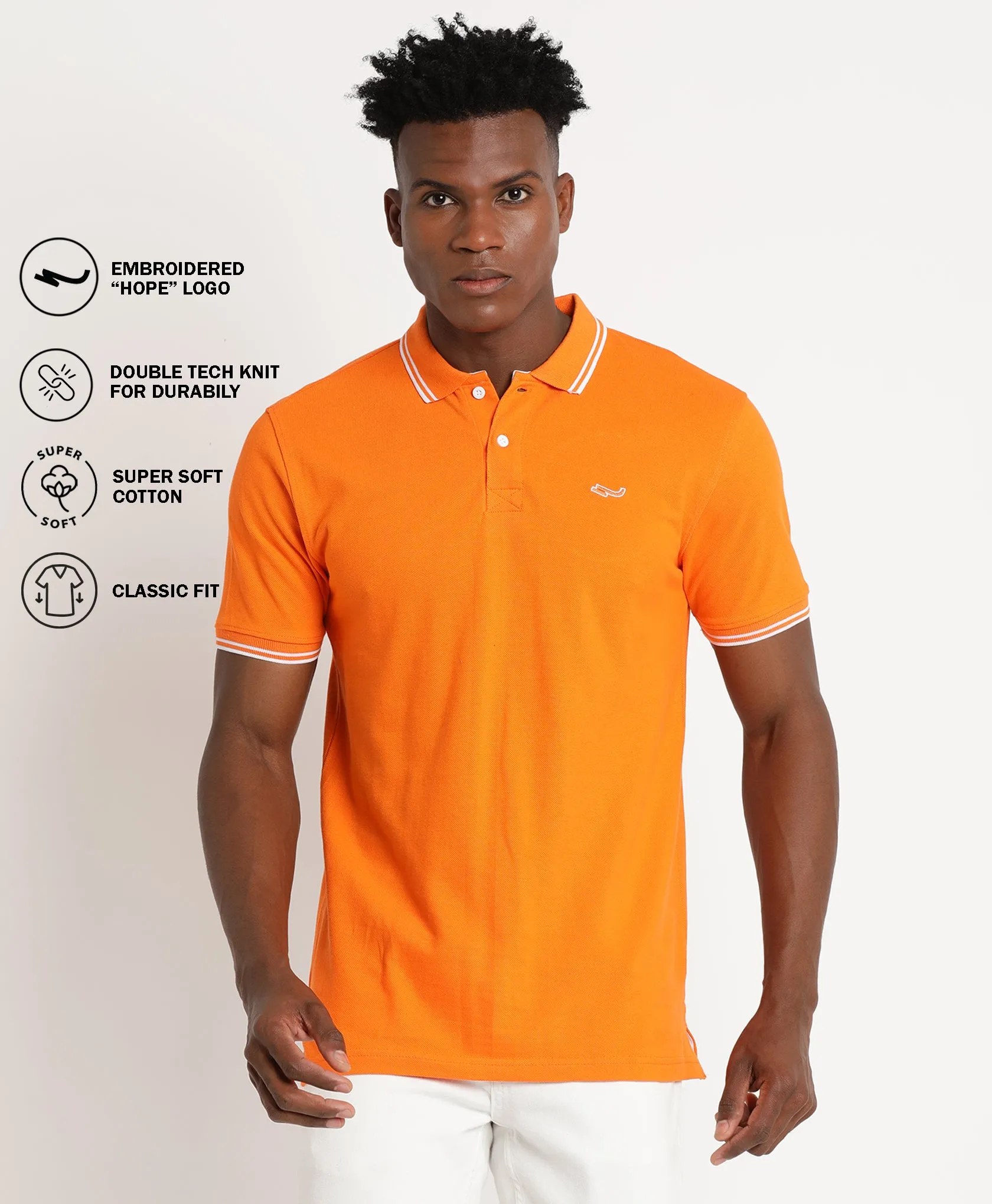 Orange Polo T-Shirt