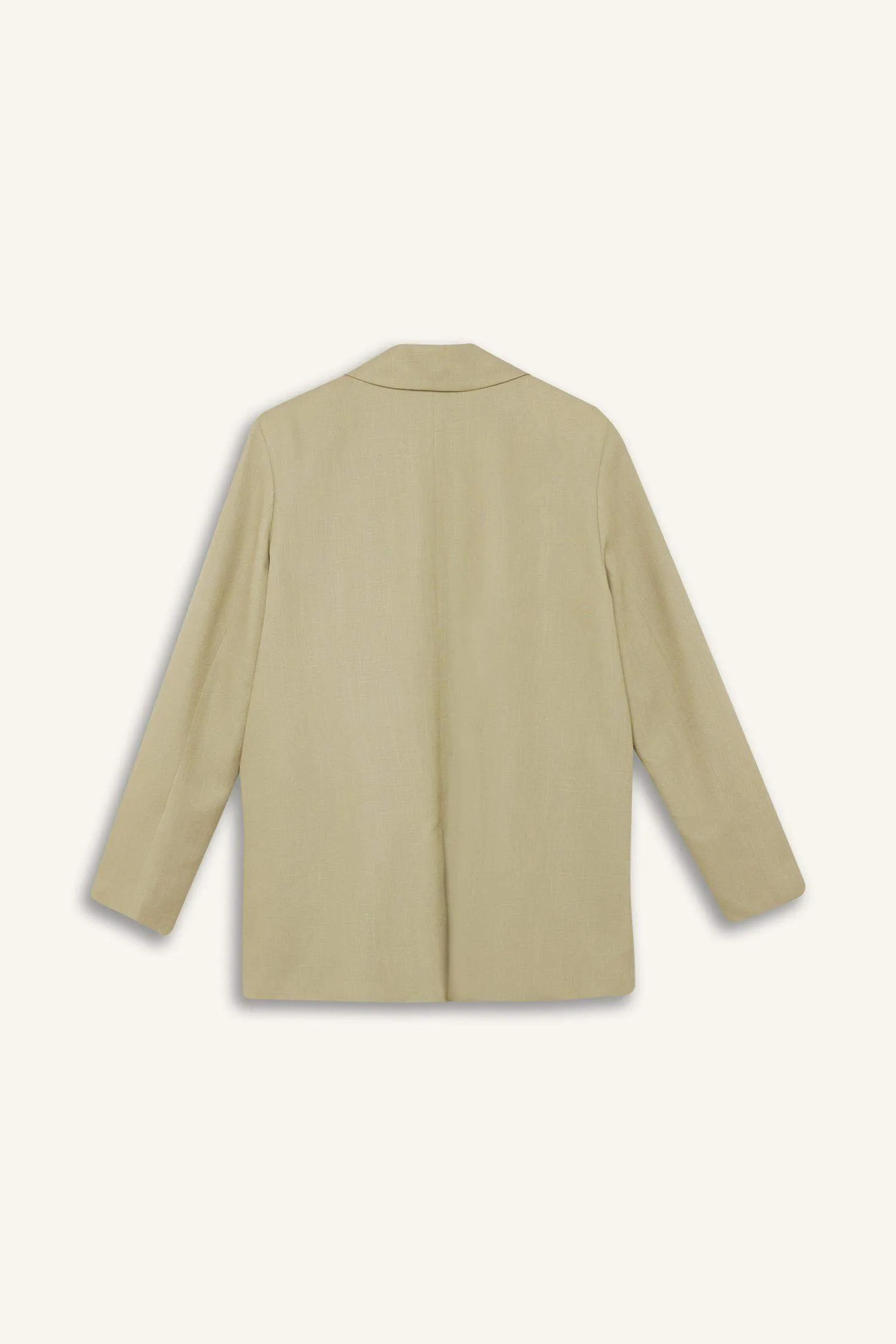 Oversize Fit Jacket Collar Blazer