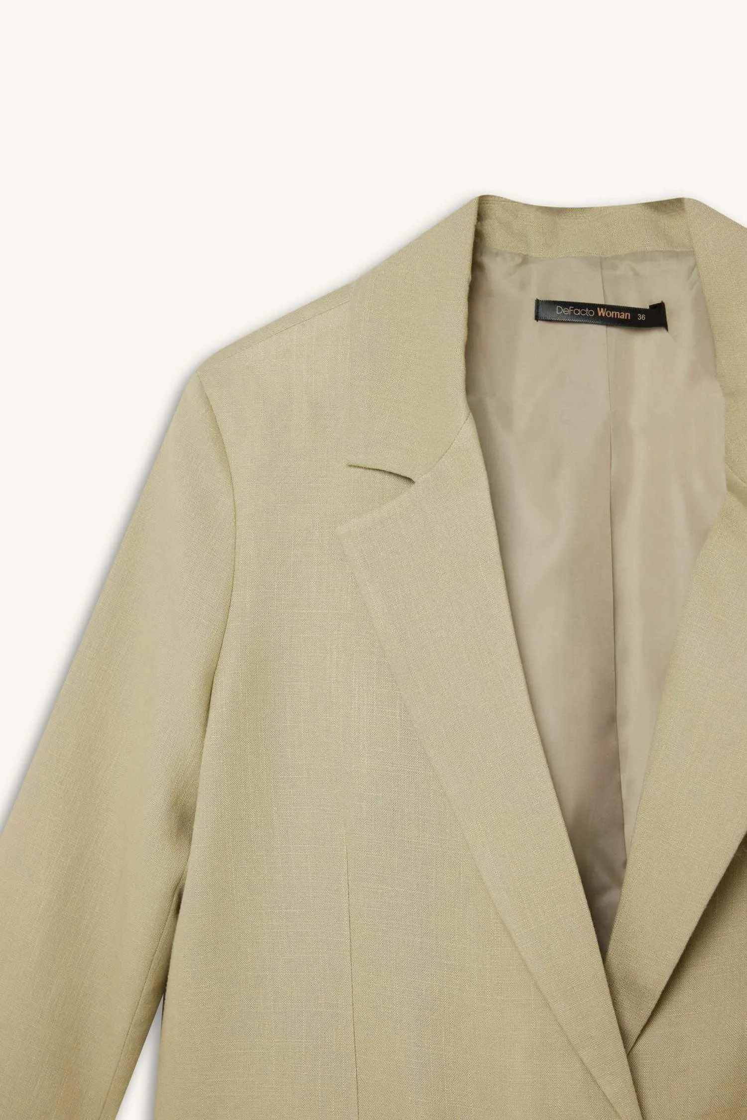 Oversize Fit Jacket Collar Blazer
