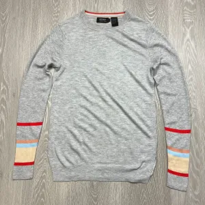 Oxford Womens Grey Cashmere Blend Womens Knit Sweater Size 10