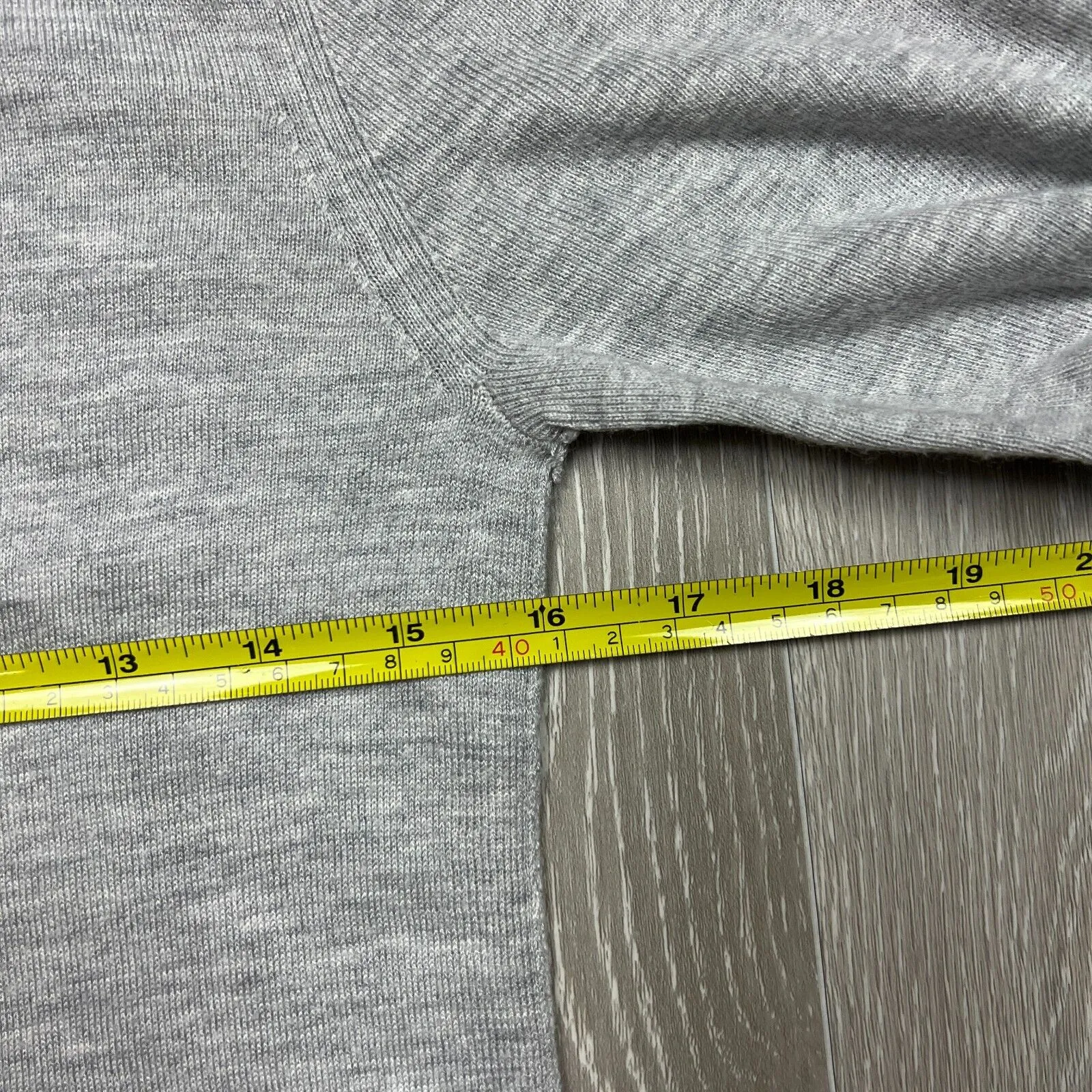Oxford Womens Grey Cashmere Blend Womens Knit Sweater Size 10