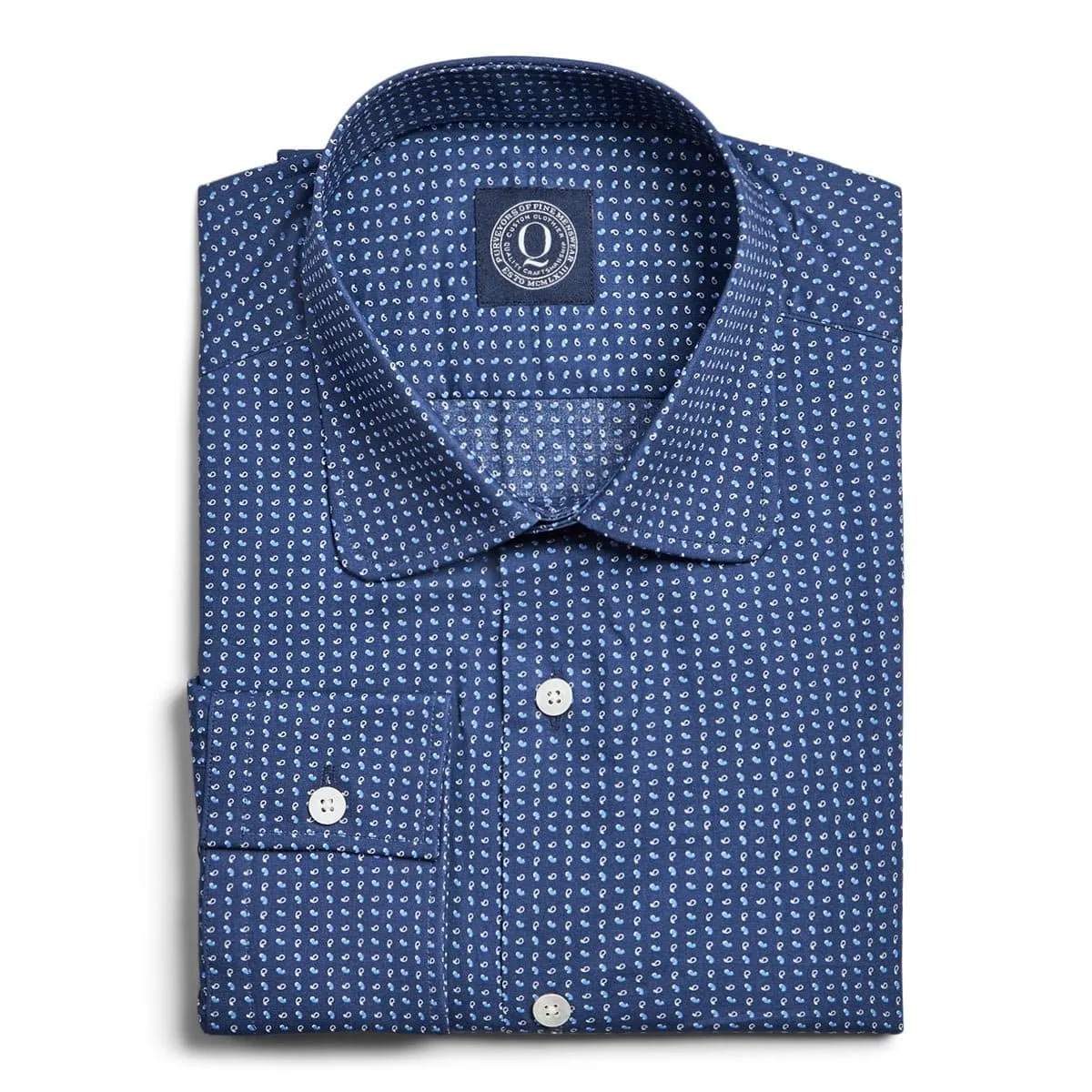 Paisly Print - Navy