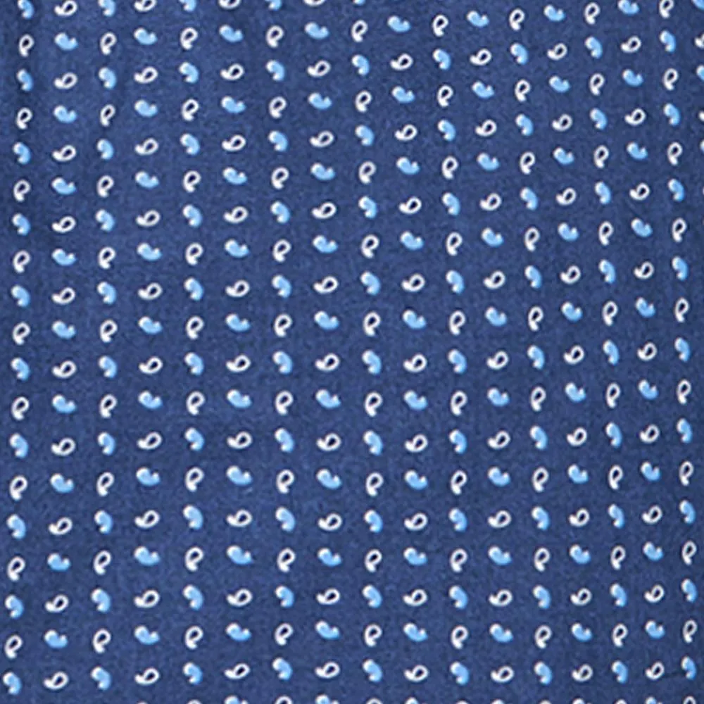 Paisly Print - Navy