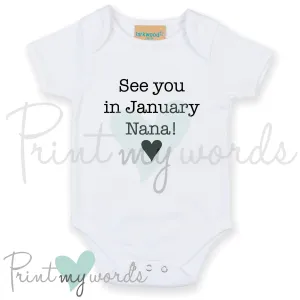 Personalised See You Pregnancy Announcement Vest