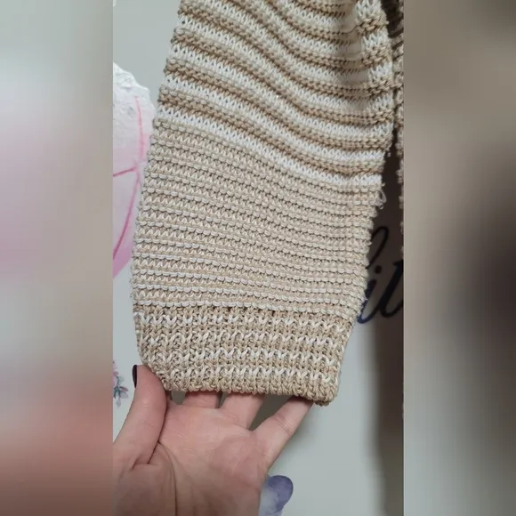 Peserico Beige Sequined threaded Jumper