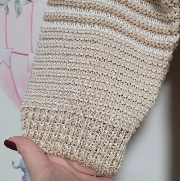 Peserico Beige Sequined threaded Jumper