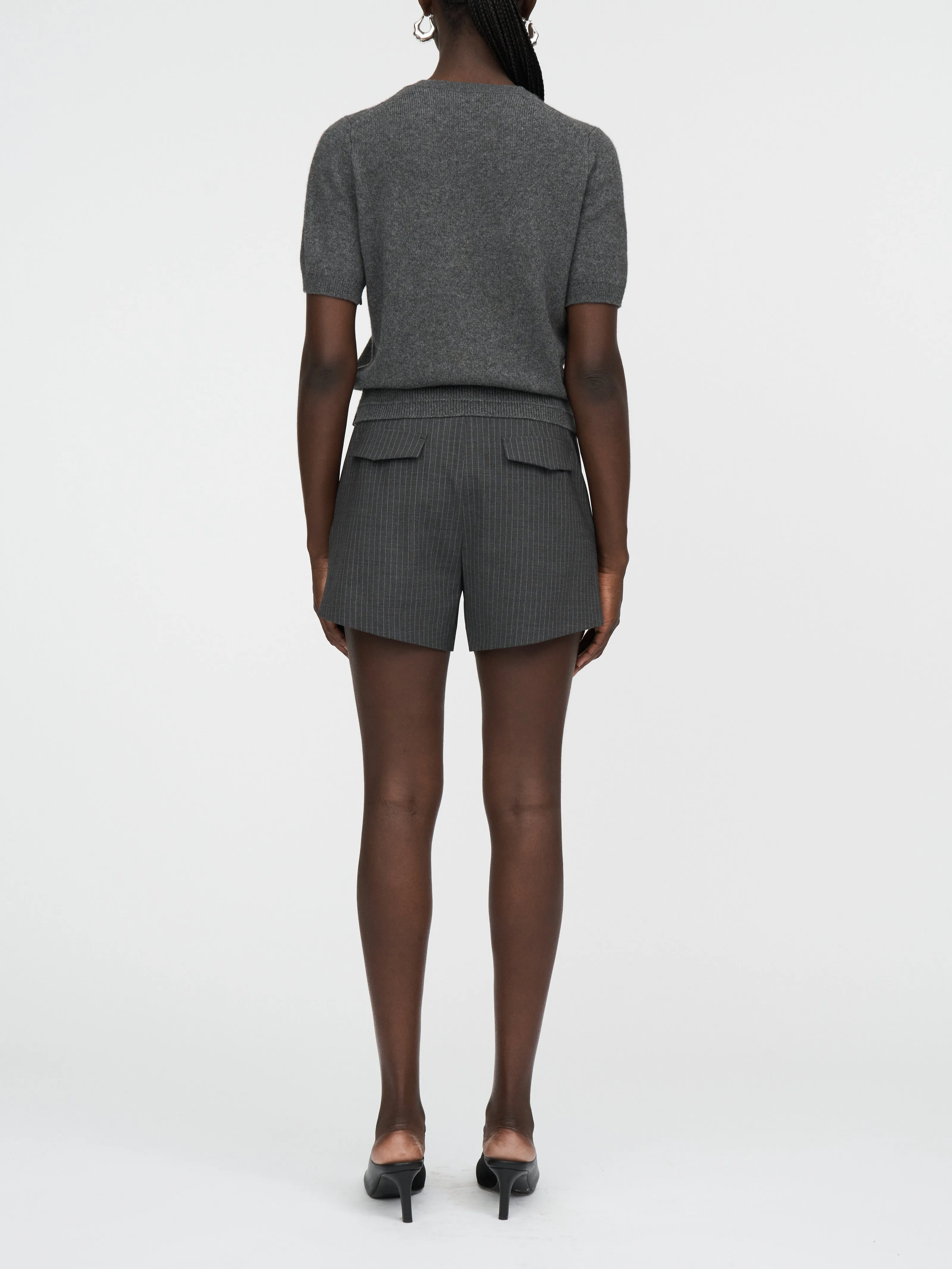 Petite T in Charcoal