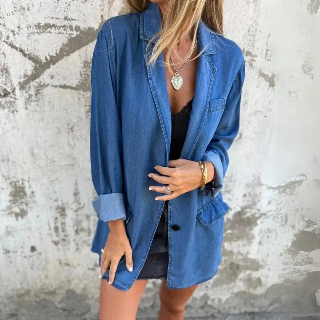 Petra | Casual Denim Blazer
