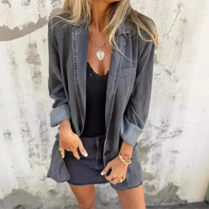 Petra | Casual Denim Blazer