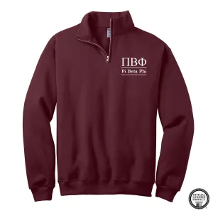 Pi Beta Phi Quarter Zip Pullover