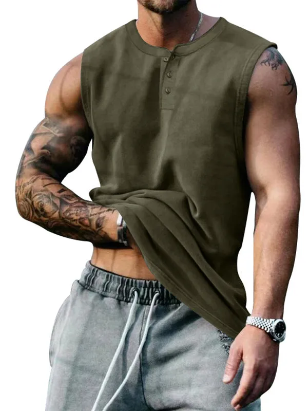 Plain Loose Casual Sports Vest