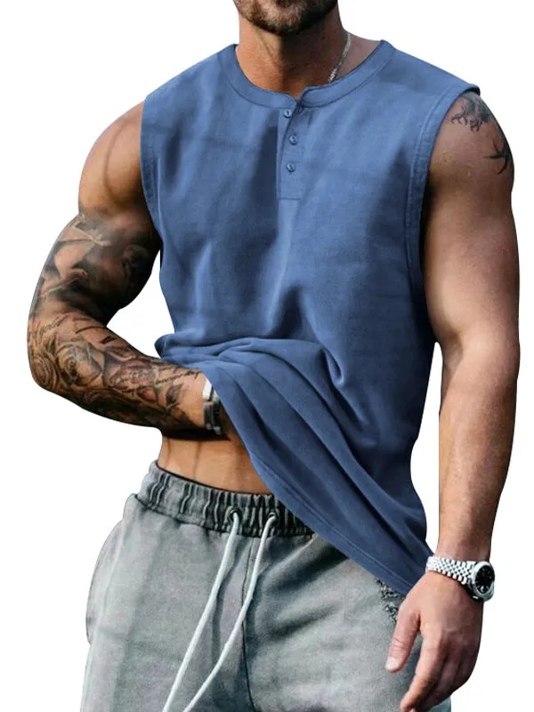 Plain Loose Casual Sports Vest