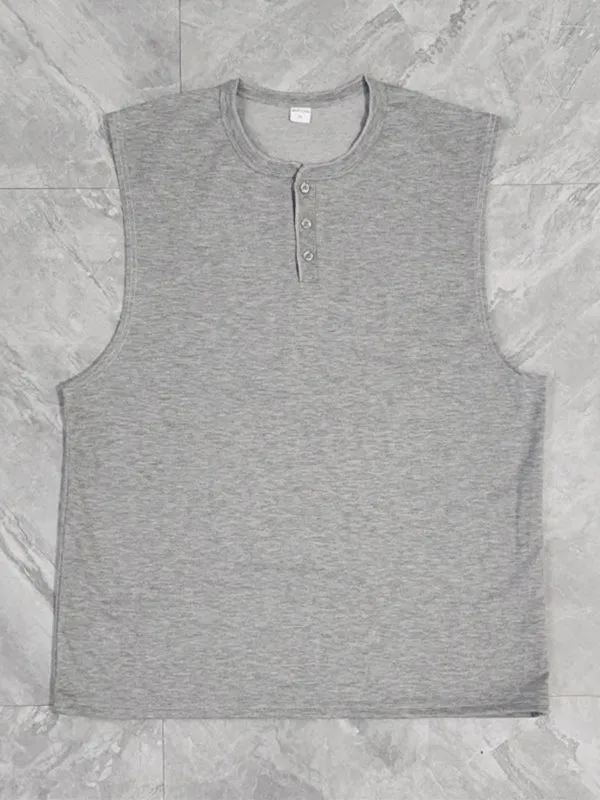 Plain Loose Casual Sports Vest