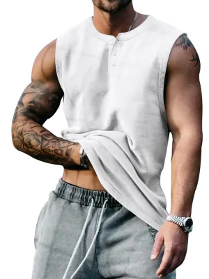Plain Loose Casual Sports Vest