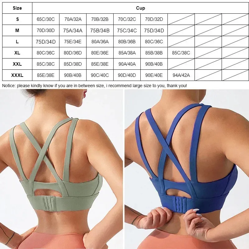 Plus Size Cloud Hide Yoga Bra for Women
