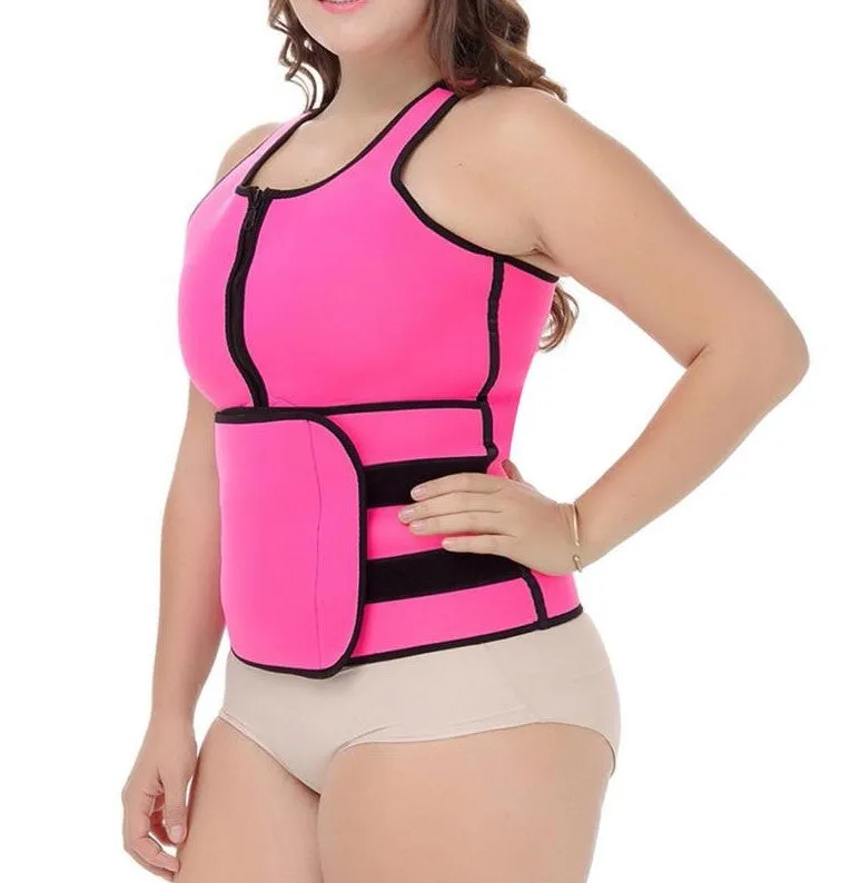Plus Size Full Upper Body Sauna Vest - Waist Trainer and Sauna Suit in ONE!
