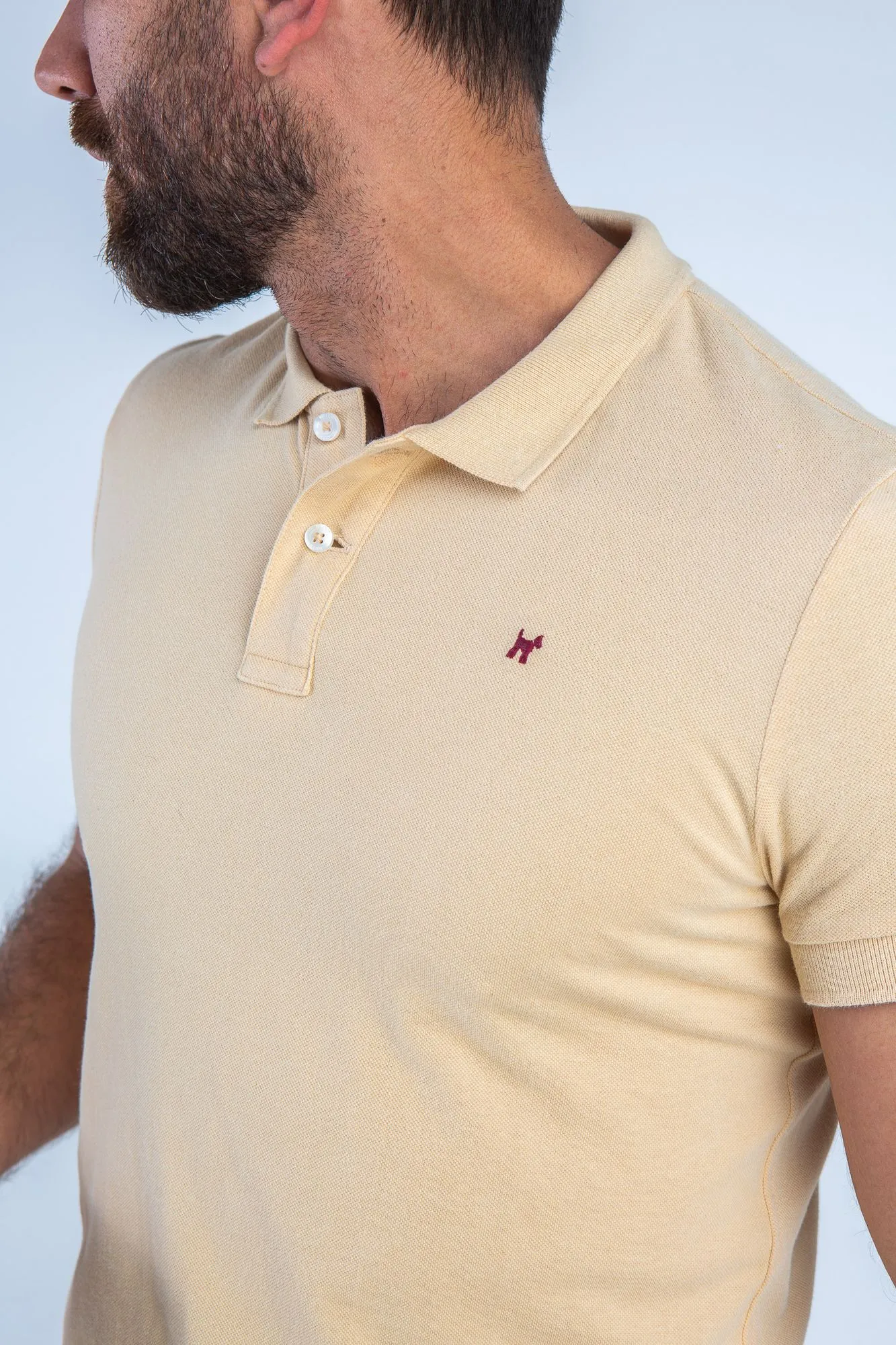 Polo Garment Dyed Beige