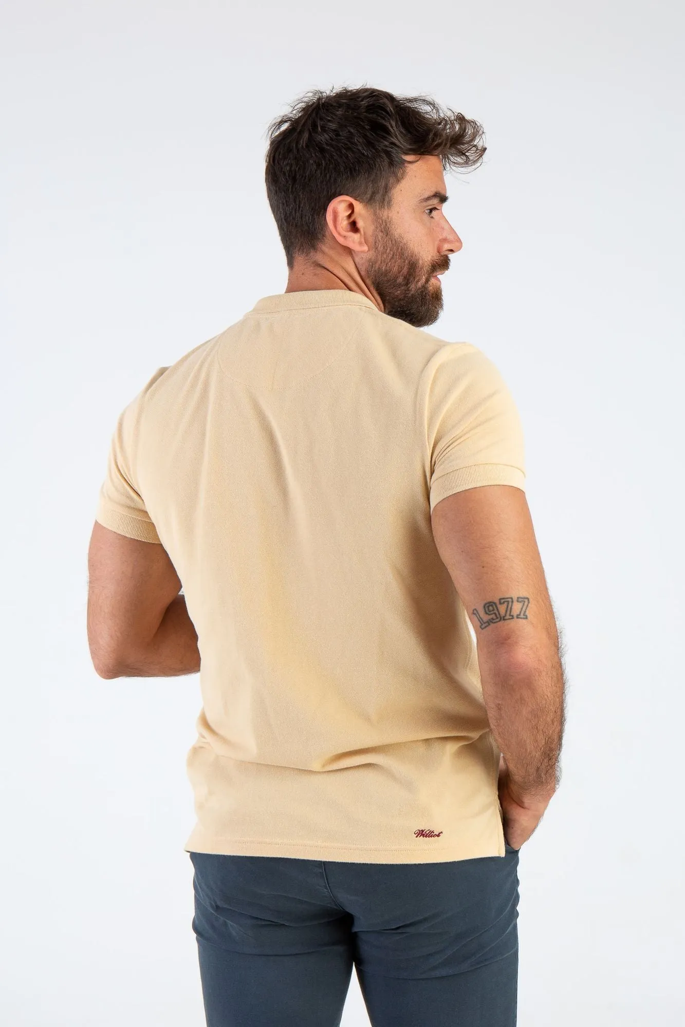 Polo Garment Dyed Beige