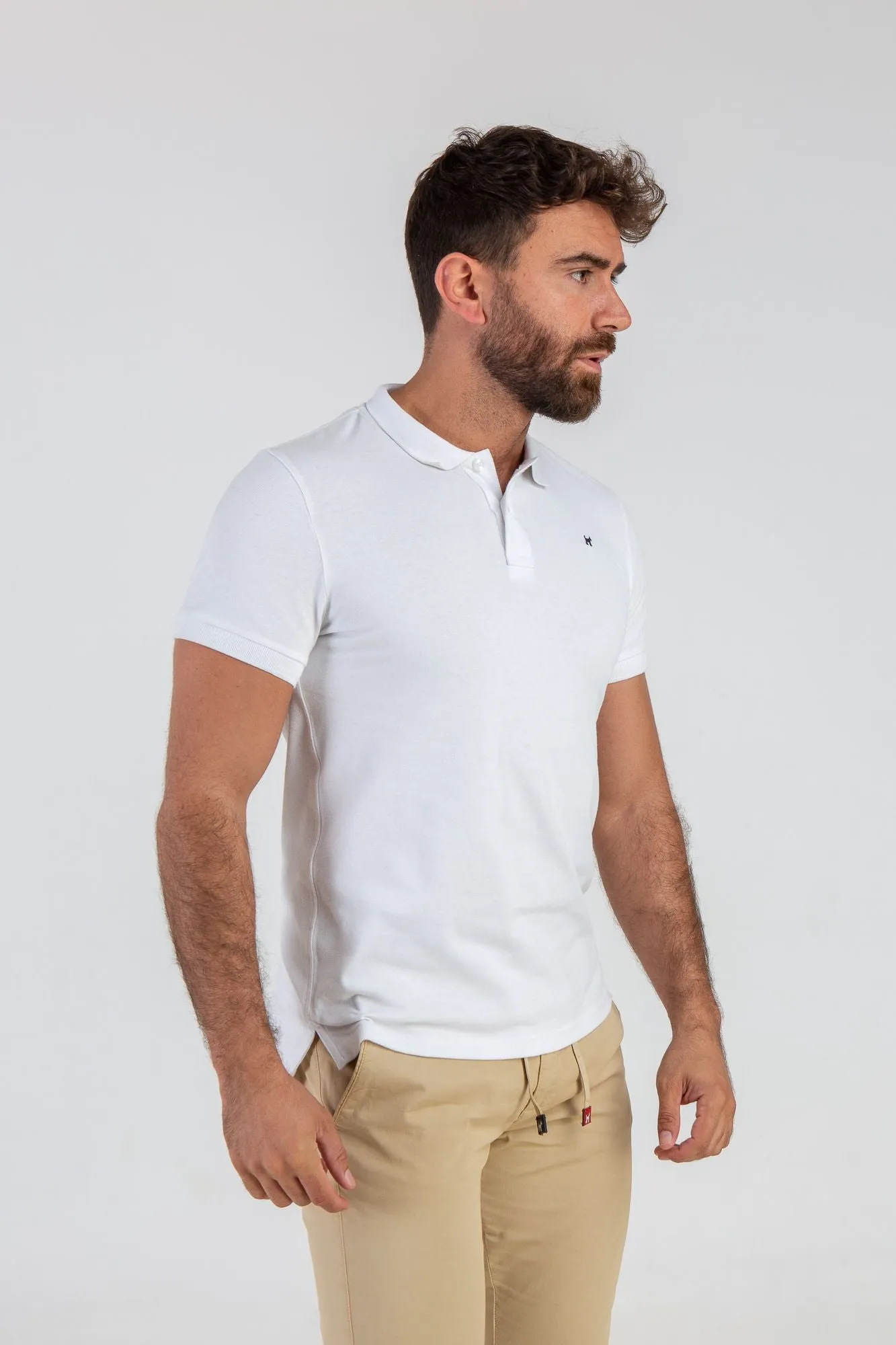 Polo Garment Dyed Blanco