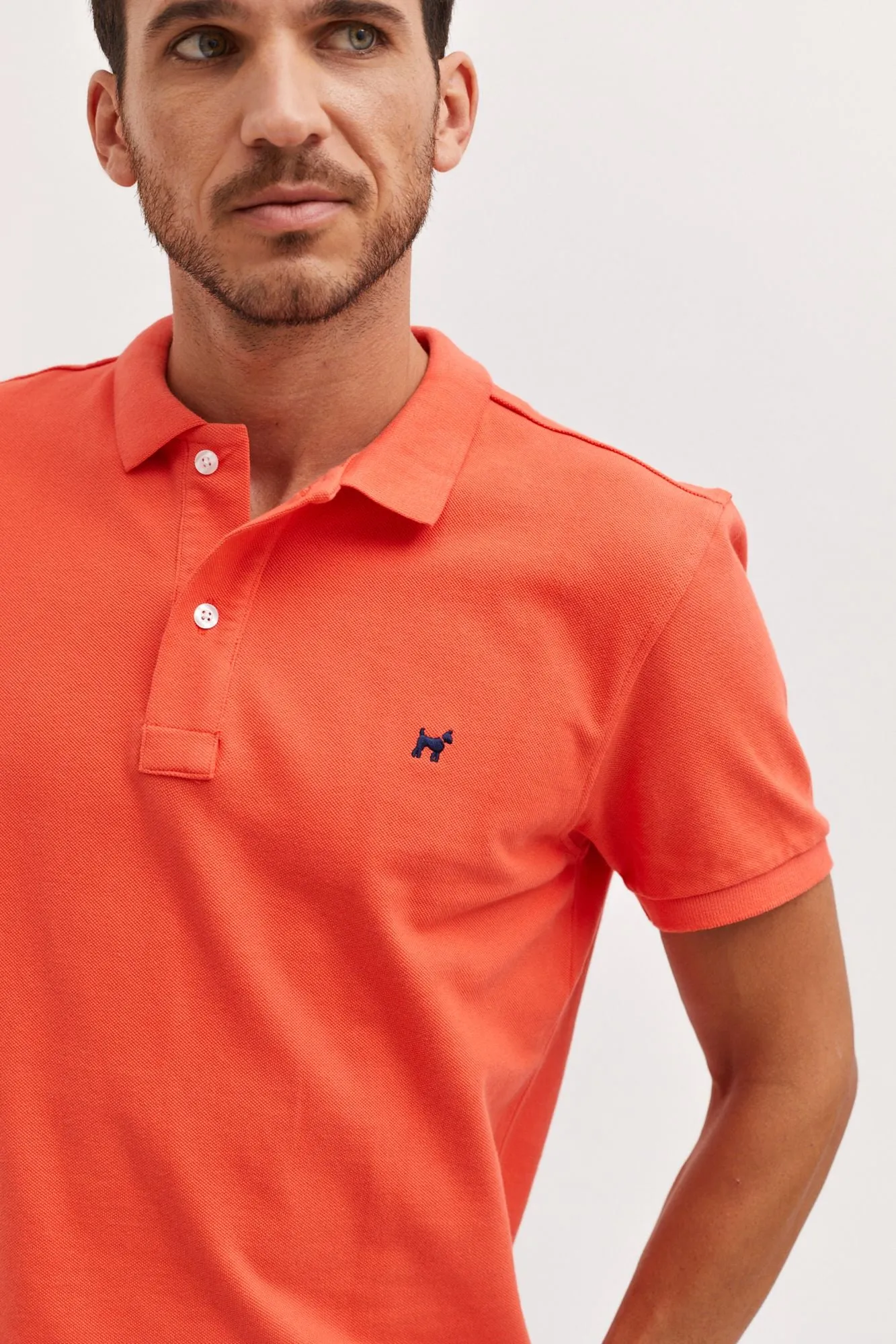 Polo Garment Dyed Coral