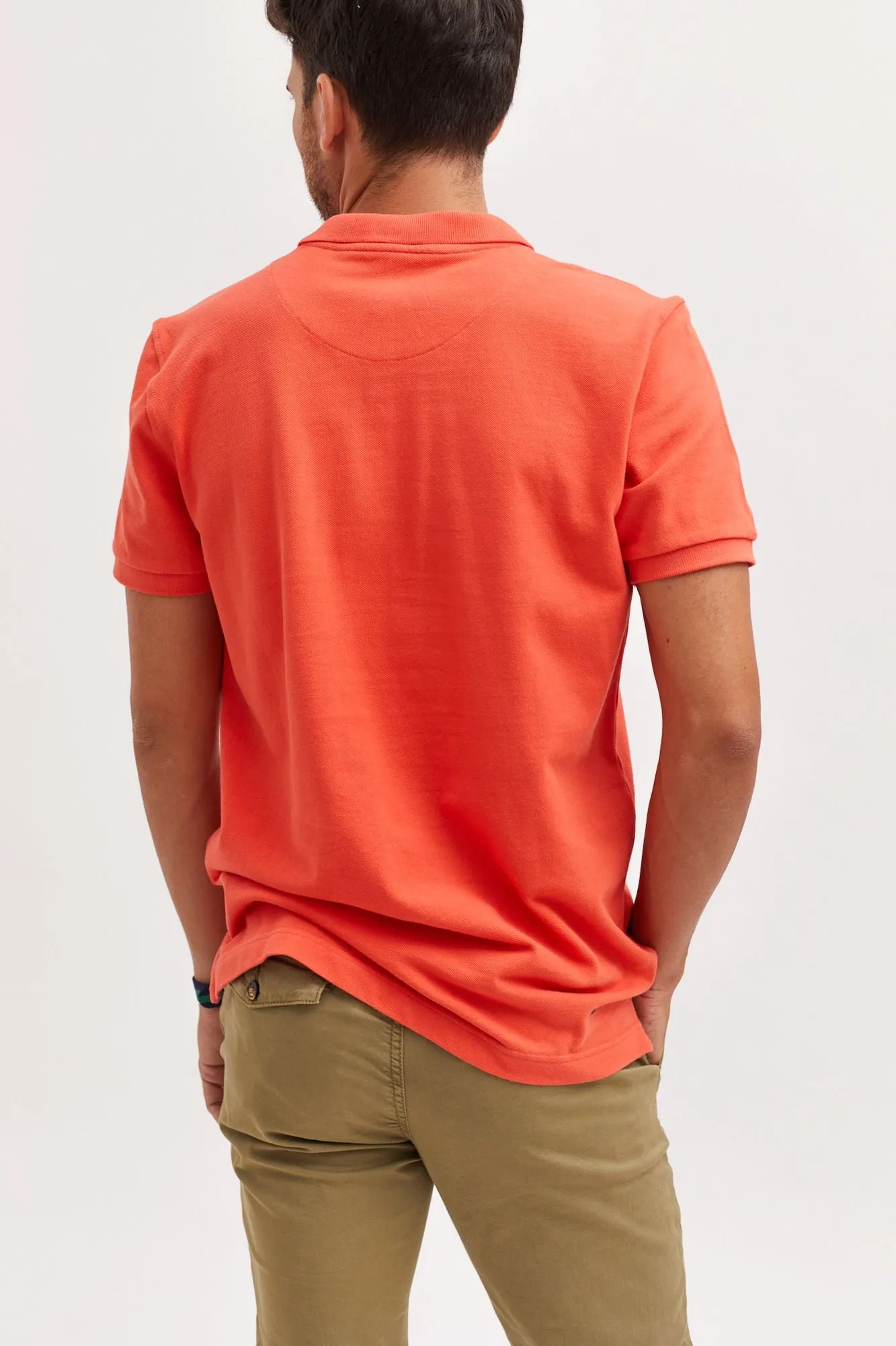 Polo Garment Dyed Coral