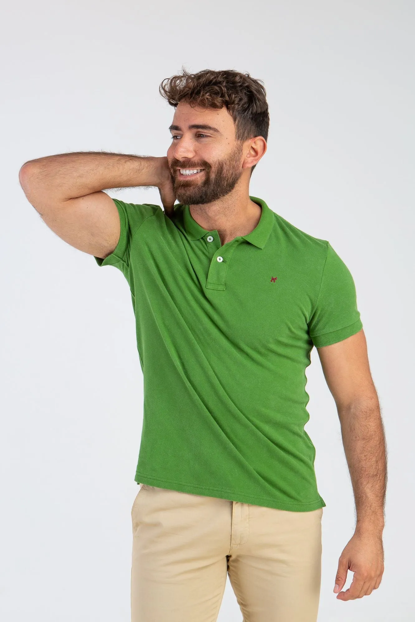 Polo Garment Dyed Kaki
