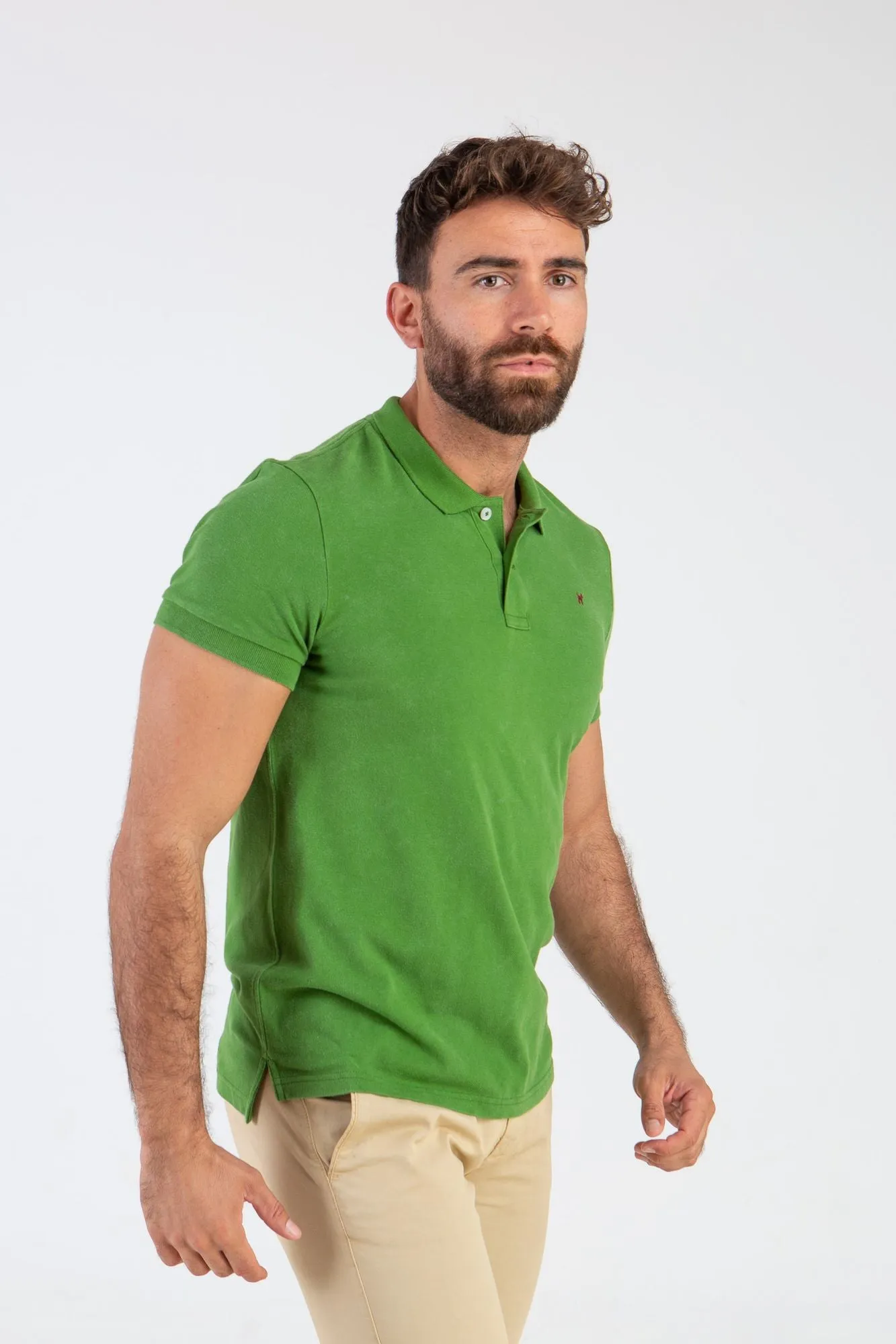 Polo Garment Dyed Kaki