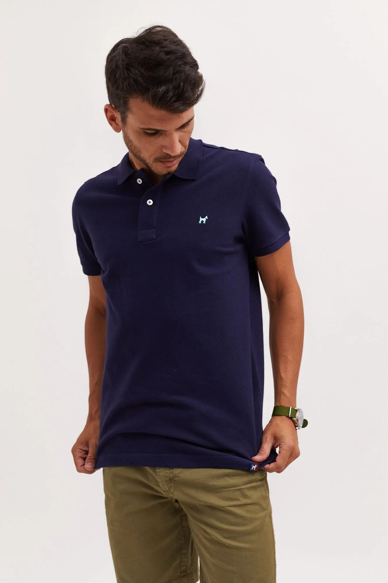 Polo Garment Dyed Marino