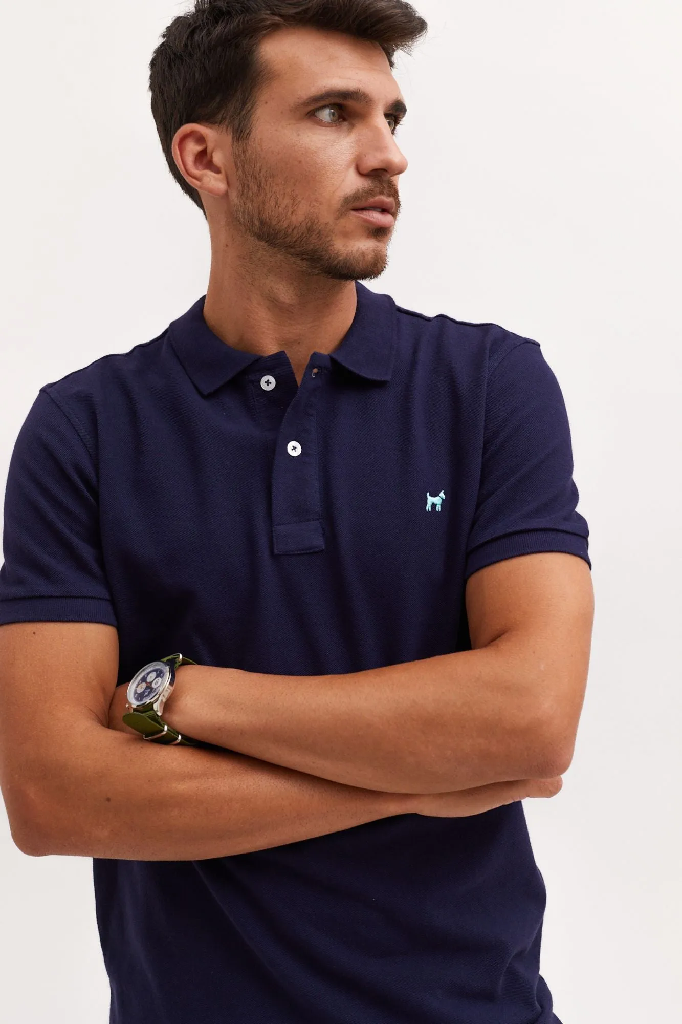 Polo Garment Dyed Marino
