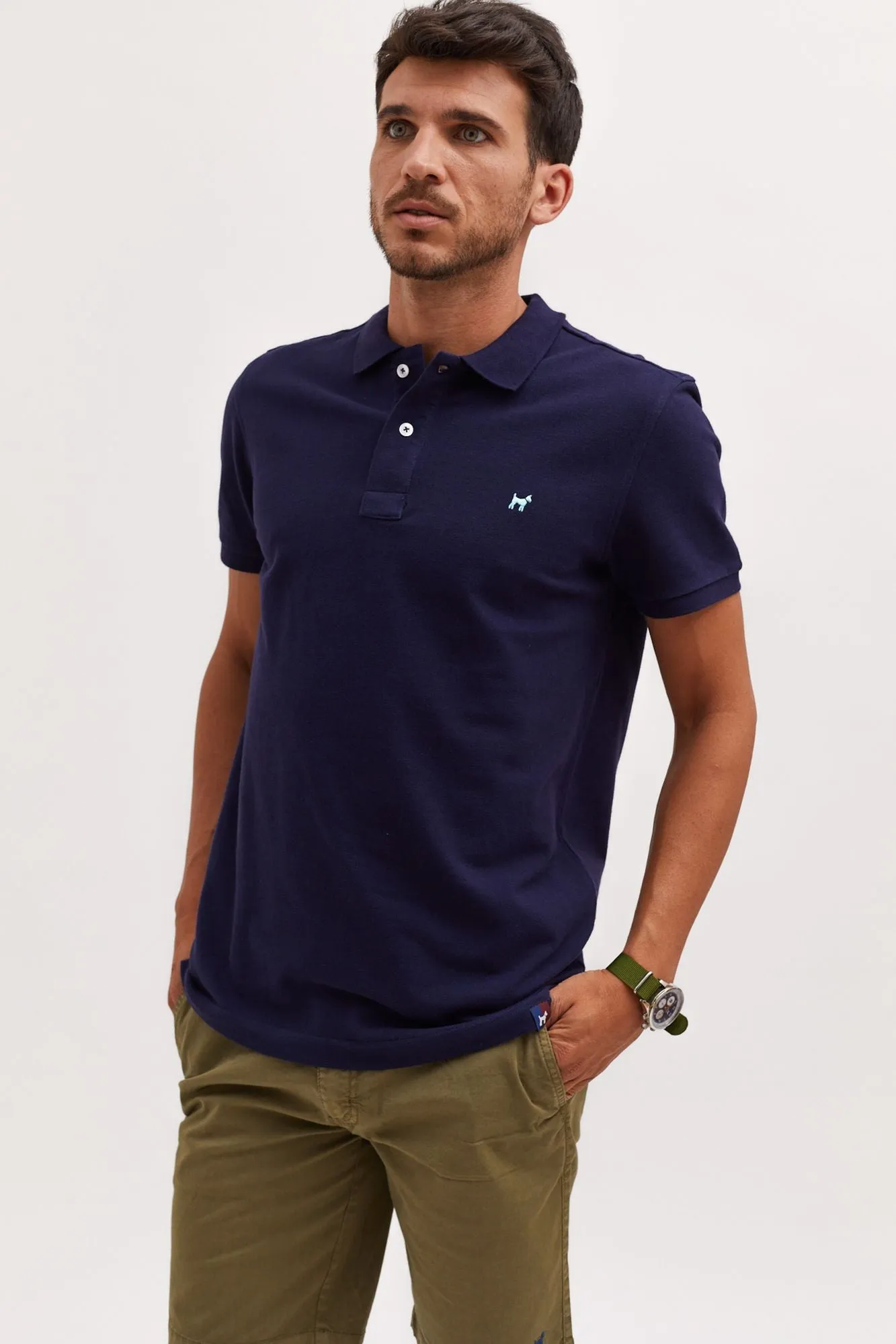 Polo Garment Dyed Marino